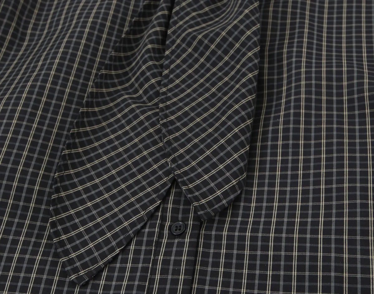 TFMLN 2026 New Women's Retro Plaid Shirt Fashion Simple Casual Loose Long-sleeved Scarf Collar Shirt Lady Single Breasted Top