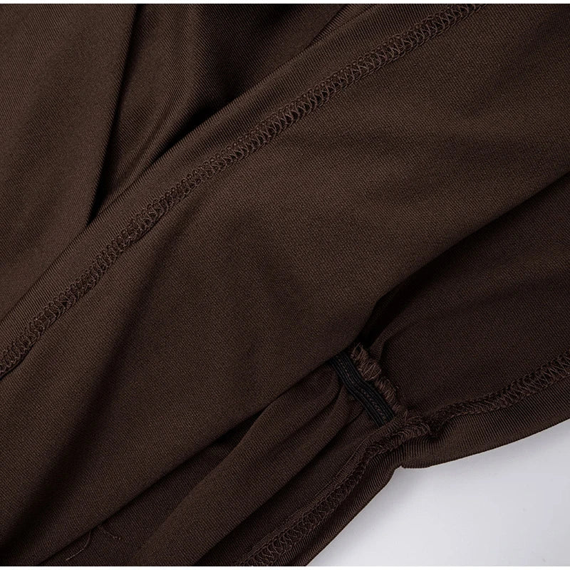 Women Fashion Pleated Bodycon Dress Sexy O-neck Long Sleeve Waist-cinching Irregular Mini Dresses 2026 Lady Chic Party Club Robe