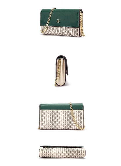 Minimalist Fashionable Exquisite Women's Shoulder Bag with Chain Shoulder Strap Design Versatile for Commuting and Gatherings