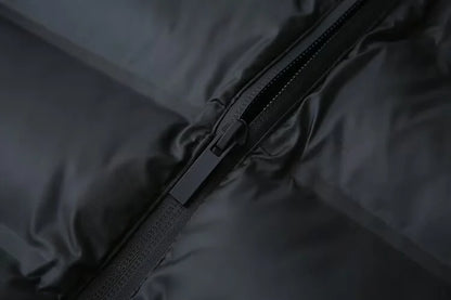 2025 new winter women's cotton coat long sleeved hooded solid color jacket.