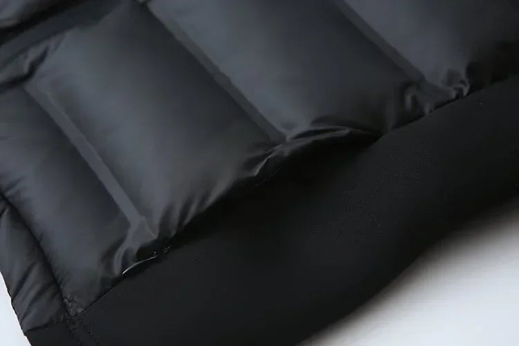 2025 new winter women's cotton coat long sleeved hooded solid color jacket.